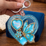 Gedenk SchmetterlingHerz_PersonalisierteGeschenkideeAcryl SchlusselanhangerfurFamilie_2
