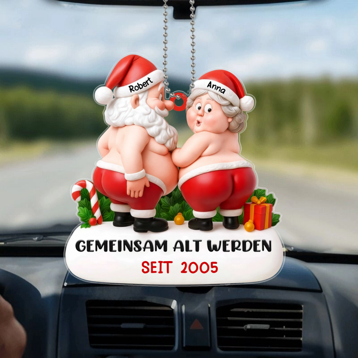 GemeinsamAltSeitDemWeihnachtsmann_PersonalisiertesGeschenkAcryl OrnamentFurPaare_10