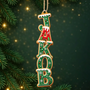 GemeinsamInFestlicherStimmung PersonalisiertesGeschenk_1 Schicht Holz OrnamentFurFamilien4
