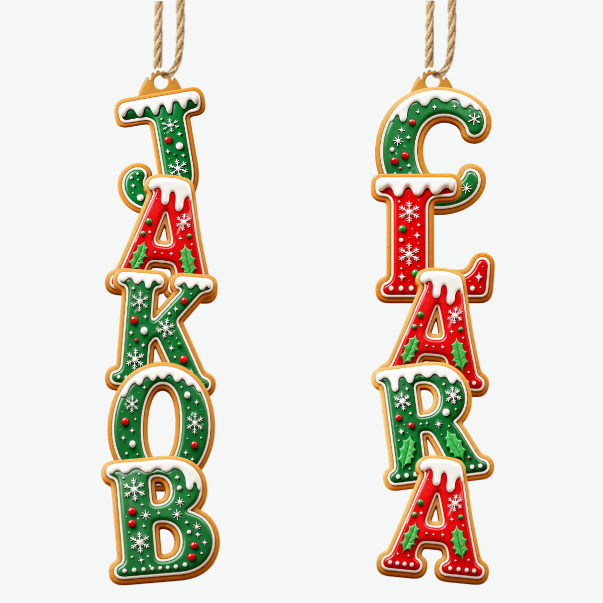 GemeinsamInFestlicherStimmung PersonalisiertesGeschenk_1 Schicht Holz OrnamentFurFamilien5