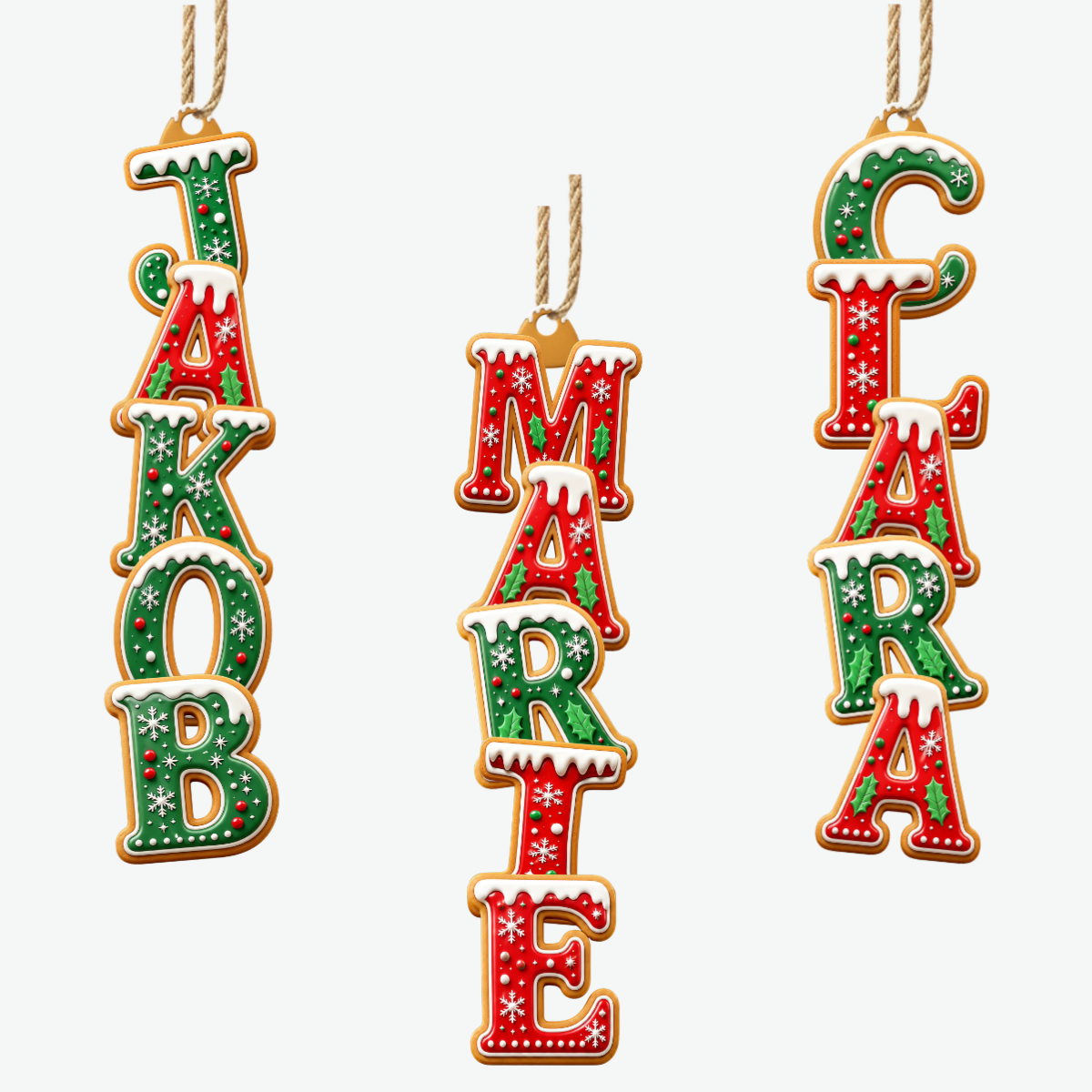 GemeinsamInFestlicherStimmung PersonalisiertesGeschenk_1 Schicht Holz OrnamentFurFamilien6