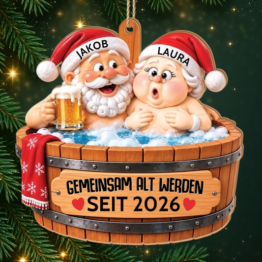 Gemeinsam_Alt_Werden_ _Personalisiertes_Geschenk_1 Schicht Holz Ornament_F_r_Paare1