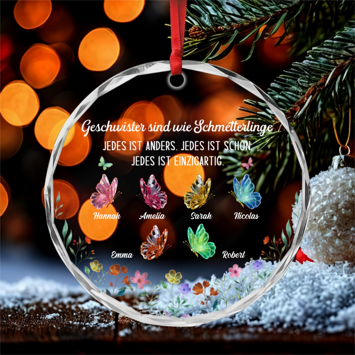 GeschwisterLiebe_PersonalisiertesGeschenkRunderGlas OrnamentFurGeschwister_4