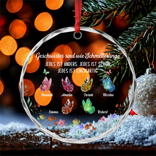 GeschwisterLiebe_PersonalisiertesGeschenkRunderGlas OrnamentFurGeschwister_4