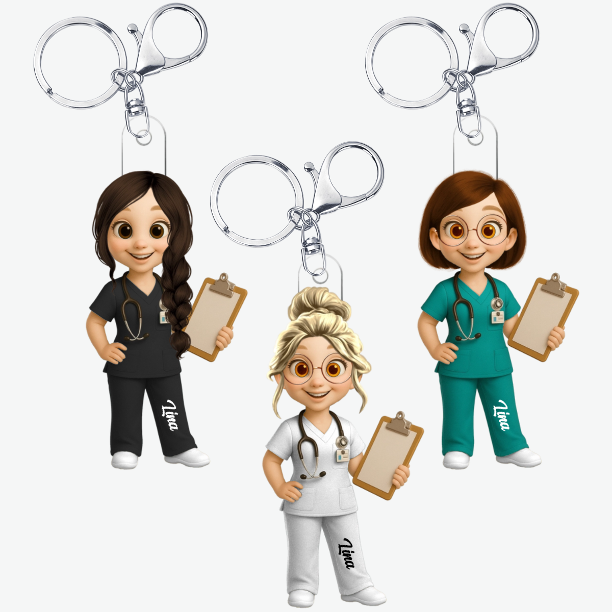 HeilendeHande PersonalisiertesGeschenk_Acryl SchlusselanhangerFurPflegekrafte2