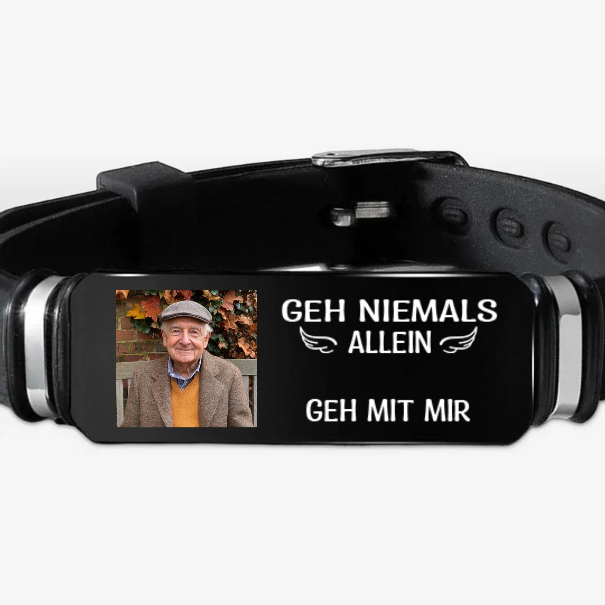 Ich_Bin_Immer_Bei_Dir_Foto Gedenkarmband_Personalisiertes_Geschenk_Graviertes_Armband_F_r_Familie