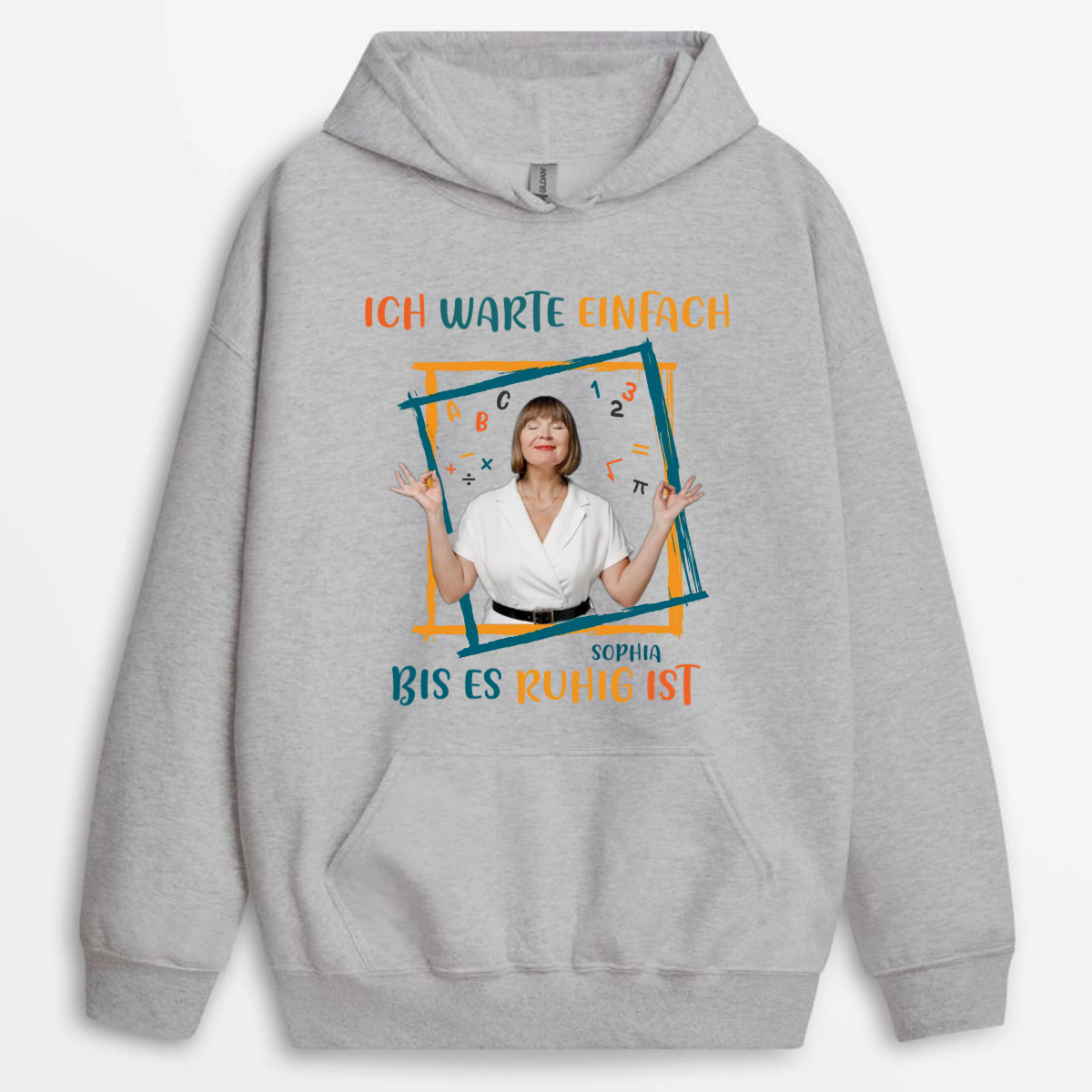 Ich_Warte_Einfach_Bis_Es_Ruhig_Ist_Custom_Foto_Personalisiertes_Geschenk_T Shirt_Fur_Lehrerinnen_Und_Lehrer_3