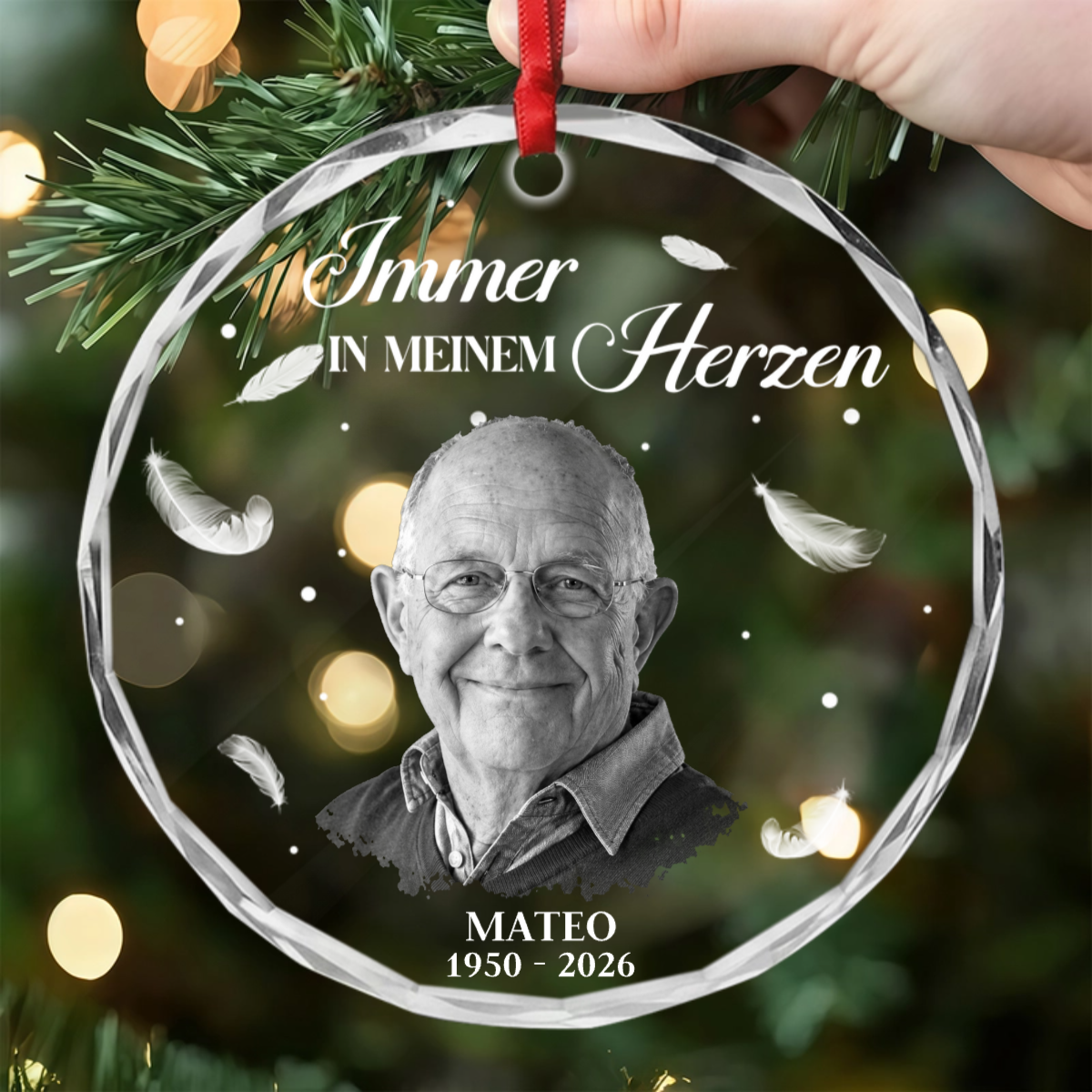 ImmerImHerzen PersonalisiertesGeschenk_Glas OrnamentFurAngehorige4