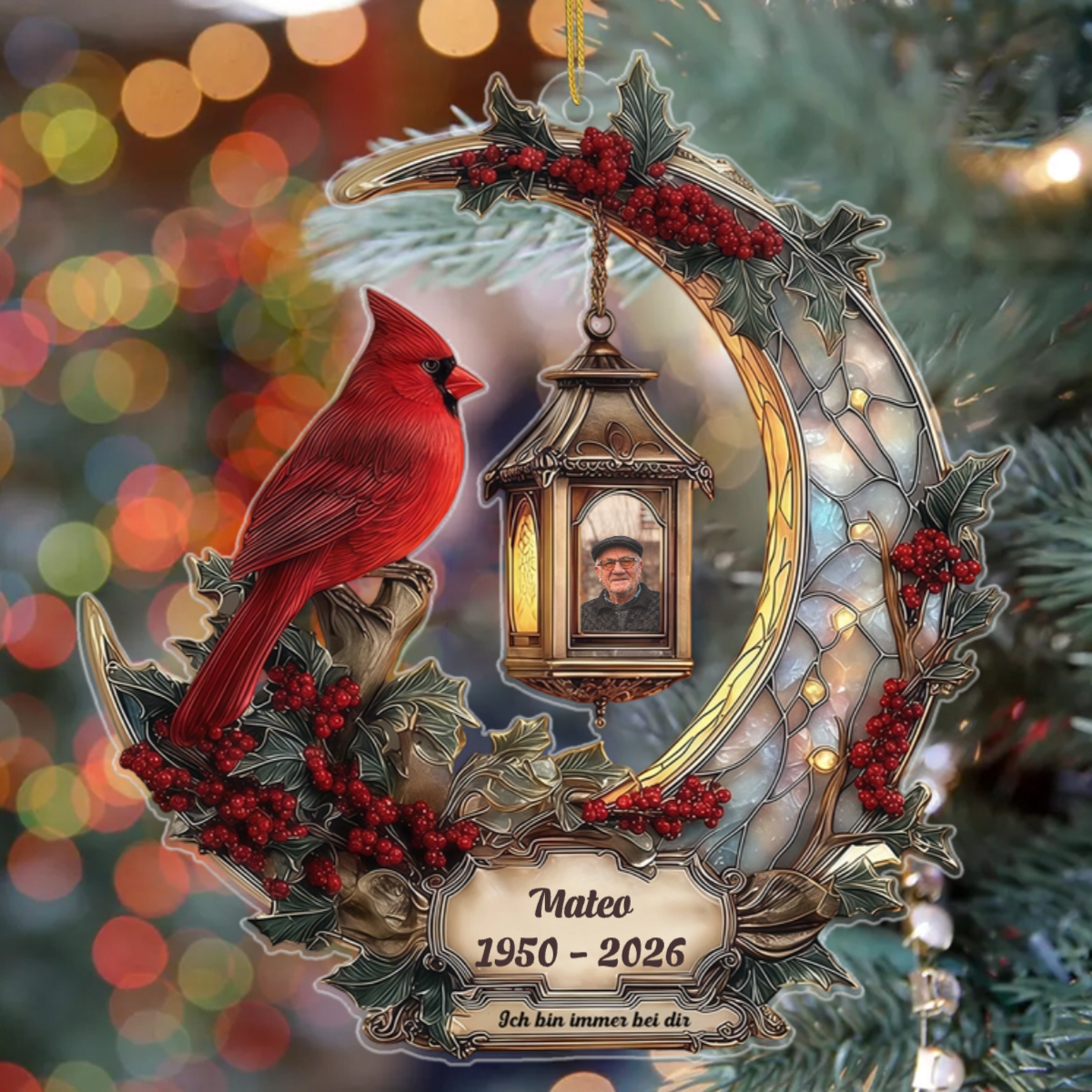Kardinal Andenken PersonalisiertesGeschenk_3D Buntglas EffektAcryl OrnamentFurGeliebte6_0a6824ed c37c 42ad 83ad 6f152468544a