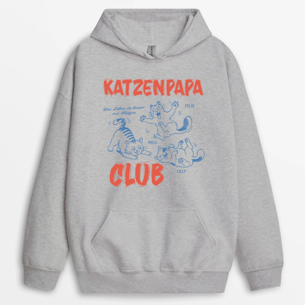 KatzenPapaClub PersonalisiertesGeschenkT shirtFurPapa_2