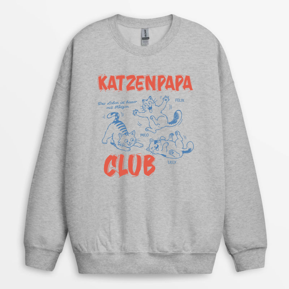 KatzenPapaClub PersonalisiertesGeschenkT shirtFurPapa_3