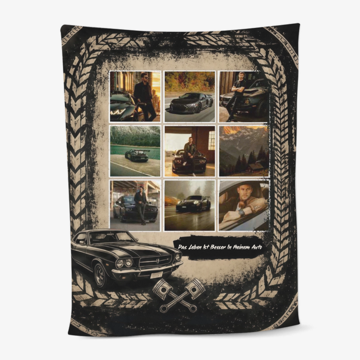 Klassisches_Auto Foto_ _Personalisiertes_Geschenk_Decke_Fur_Autoliebhaber_3