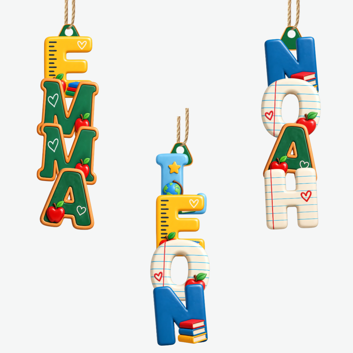 Lehrername_Personalisiertes_Geschenk_ _1 Schicht Holz Ornament_Fur_Lehrer2