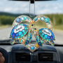 Meeresschildkroten PaarMitWunschnamen_PersonalisiertesGeschenkHange OrnamentFurPaare