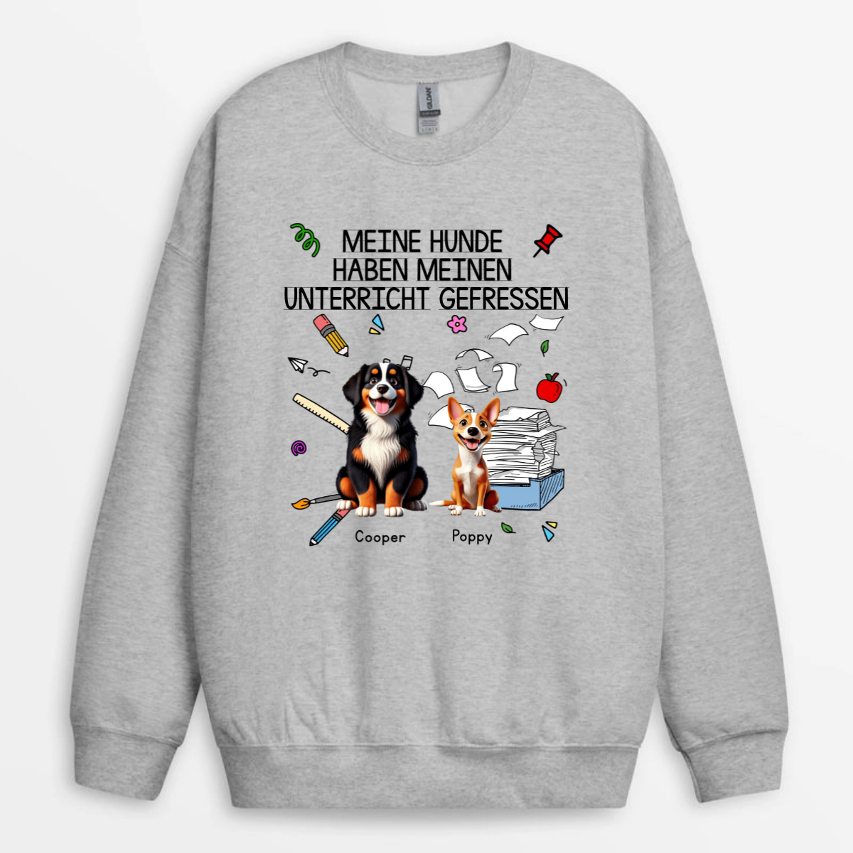 Meine_Hunde_haben_meinen_Unterricht_gefressen_Personalisiertes_Geschenk_T Shirt_fur_Lehrer_Lehrerin_2_0e545b47 eabf 454d bcbb 4fae7487ae5b