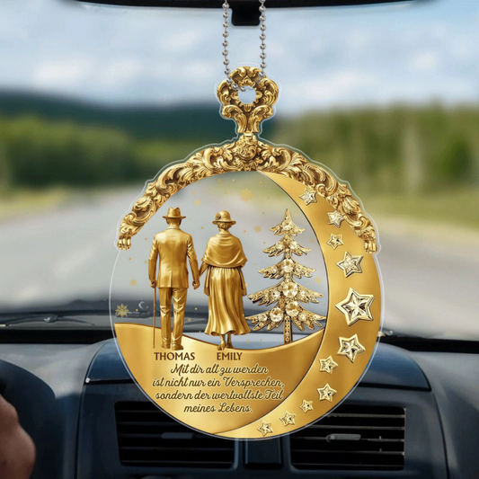MitDirAltZuWerden_PersonalisiertesGeschenkAcryl OrnamentFurPaare