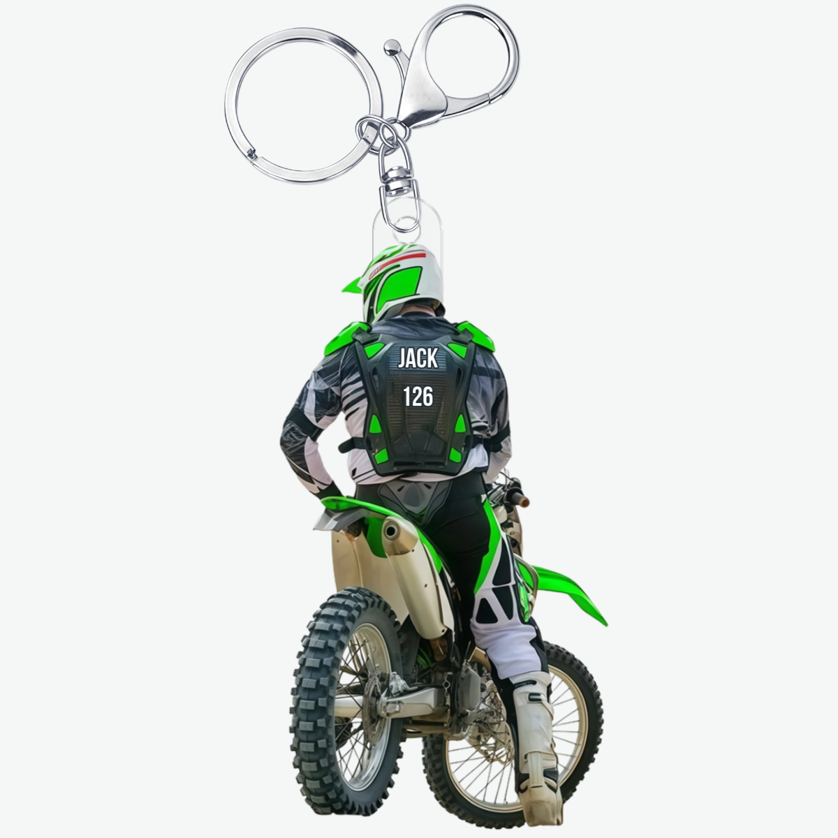 MotocrossFahrerMitWunschname_Startnummer_PersonalisiertesGeschenkAcryl SchlusselanhangerFurMotocross Fans_2