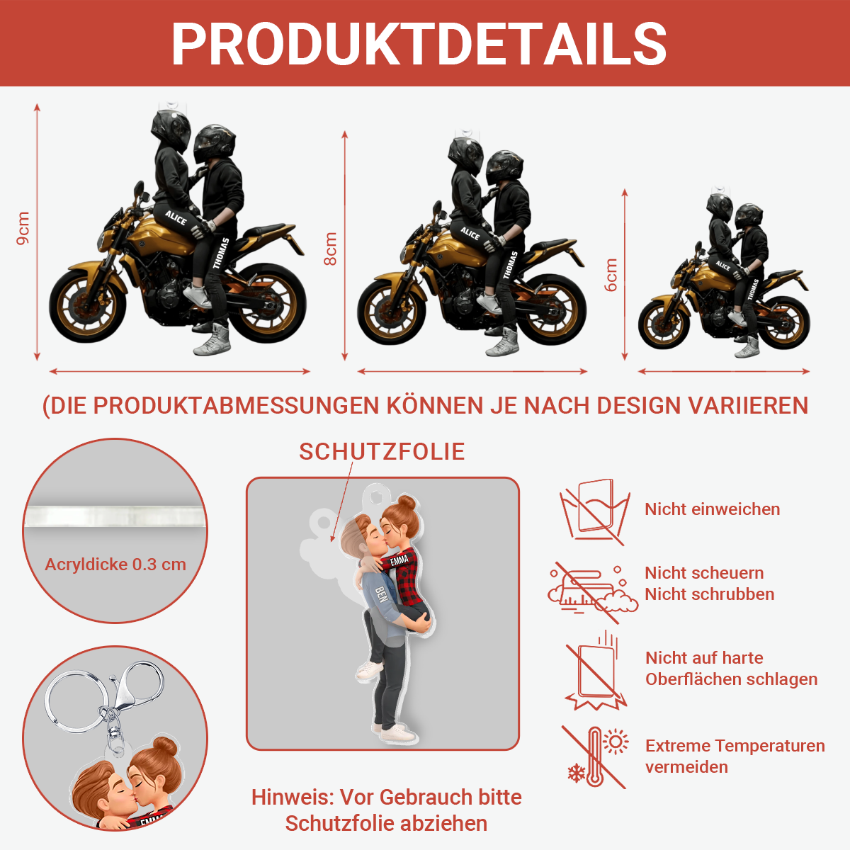 Motorrad Parchen_PersonalisierteGeschenkideeAcryl SchlusselanhangerfurParchen_1