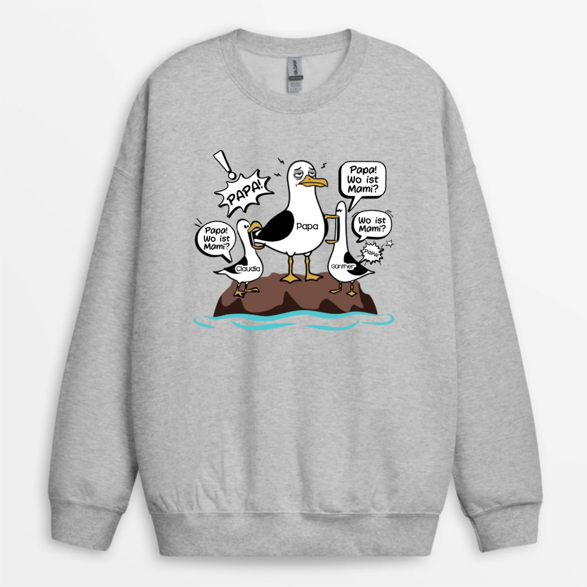 MowePapaPapaPapa WoistMama LustigesVatertagsgeschenk PersonalisiertesGeschenkT ShirtFurPapa_4