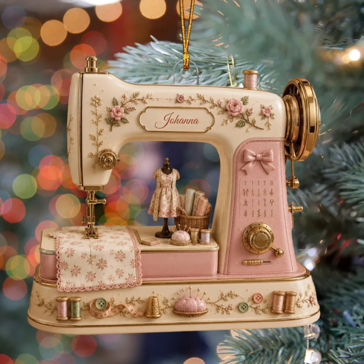 N_h Liebe_ _Personalisiertes_Geschenk_Acryl Weihnachtsanh_nger_N_hmaschine_F_r_N_herinnen_2