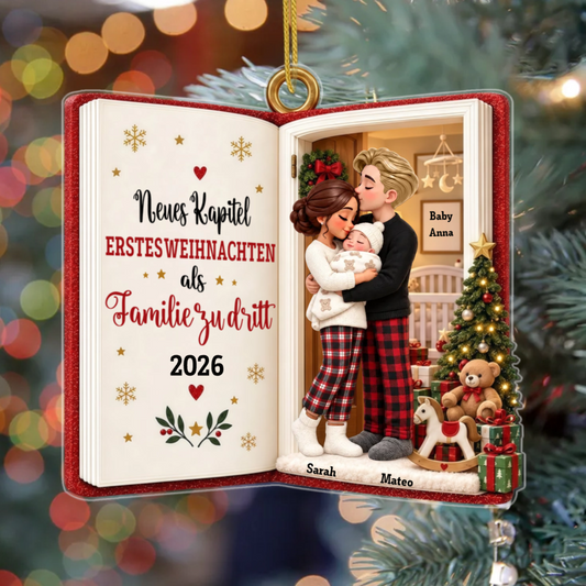 Neues_Kapitel_ _Personalisiertes_Geschenk_Acryl Weihnachtsanh_nger_F_r_Frischgebackene_Eltern3