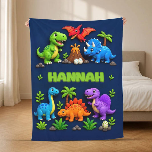 Niedliche_Cartoon Welt_ _Personalisiertes_Geschenk___Kuscheldecke_Fur_Kinder6