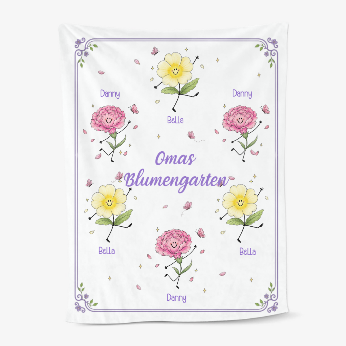 Omas_Blumengarten_Mit_Niedlichen_Geburtsblumen_Personalisiertes_Geschenk_Kuscheldecke_Fur_Oma