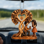 PaarKusstSichUnterDemHerzbaum_PersonalisiertesGeschenkAcrylOrnamentFurPaare_2