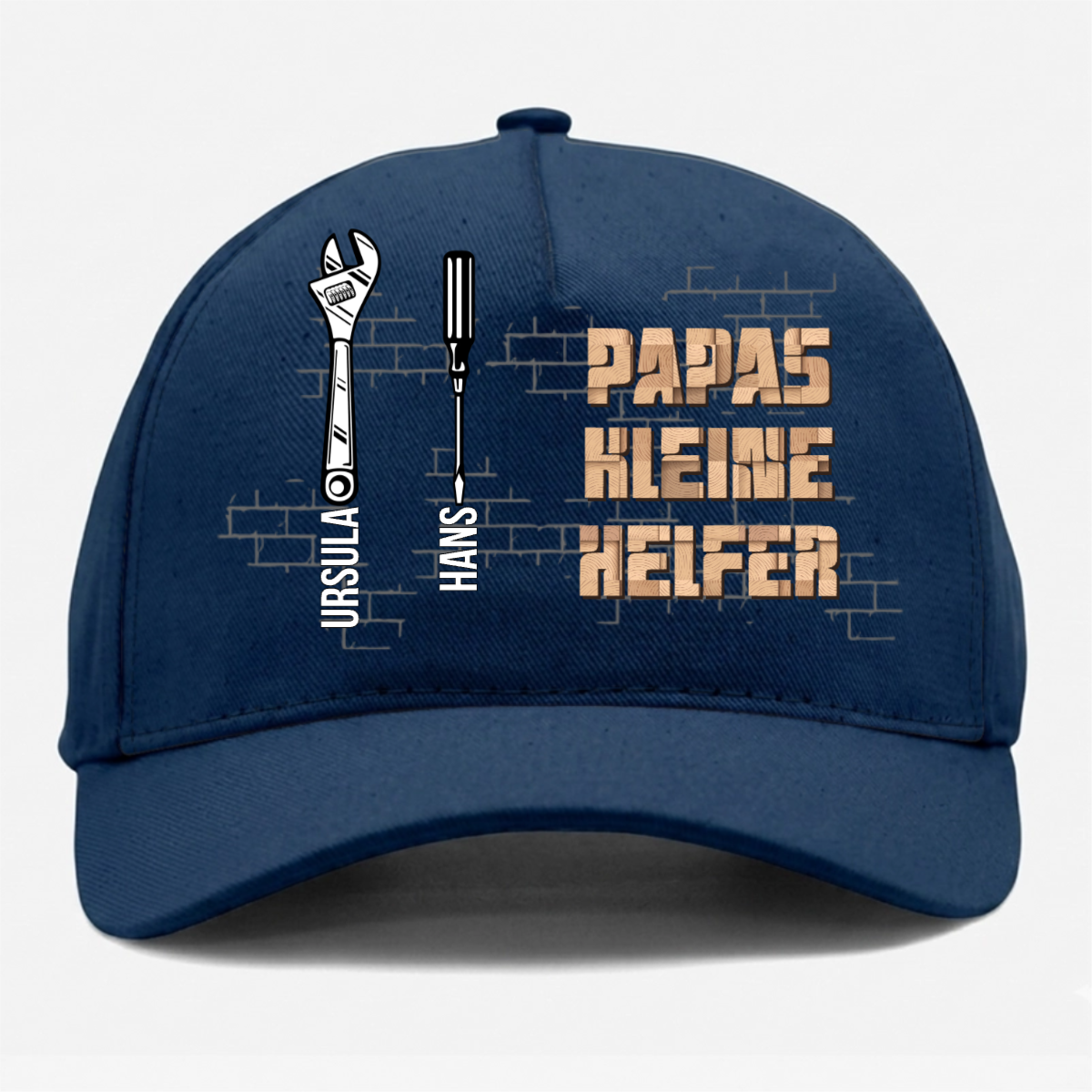 PapasKleineHelfer Vatertagsgeschenk PersonalisiertesGeschenkCapFurPapa_2