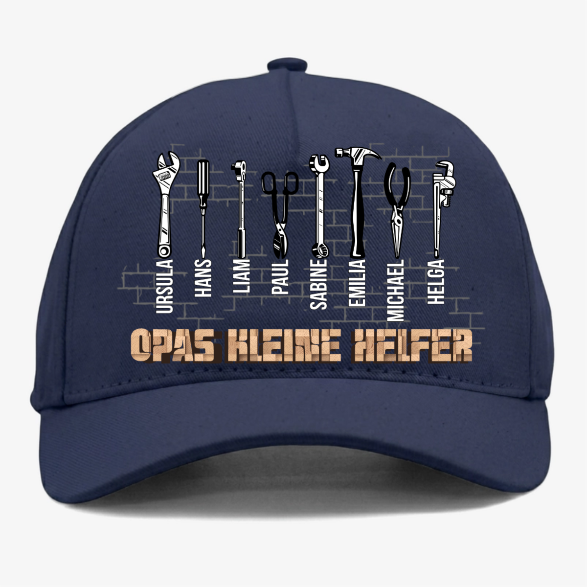 PapasKleineHelfer Vatertagsgeschenk PersonalisiertesGeschenkCapFurPapa_4