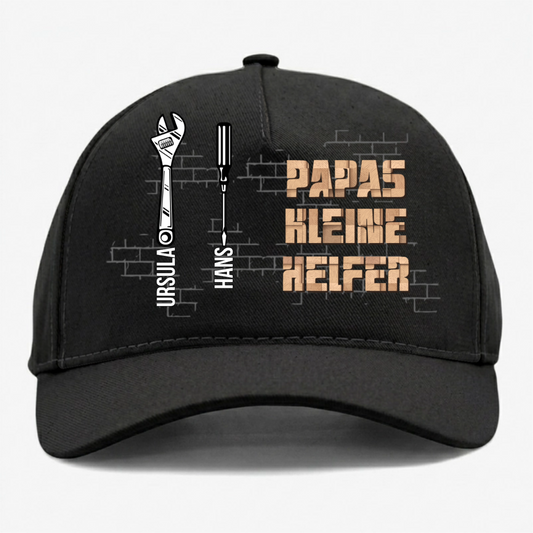 PapasKleineHelfer Vatertagsgeschenk PersonalisiertesGeschenkCapFurPapa_6