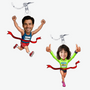 PersonalierterLauferFoto_PersonalisiertesGeschenkSchlusselanhangerausAcrylFurLaufer_Sportliebhaber_3