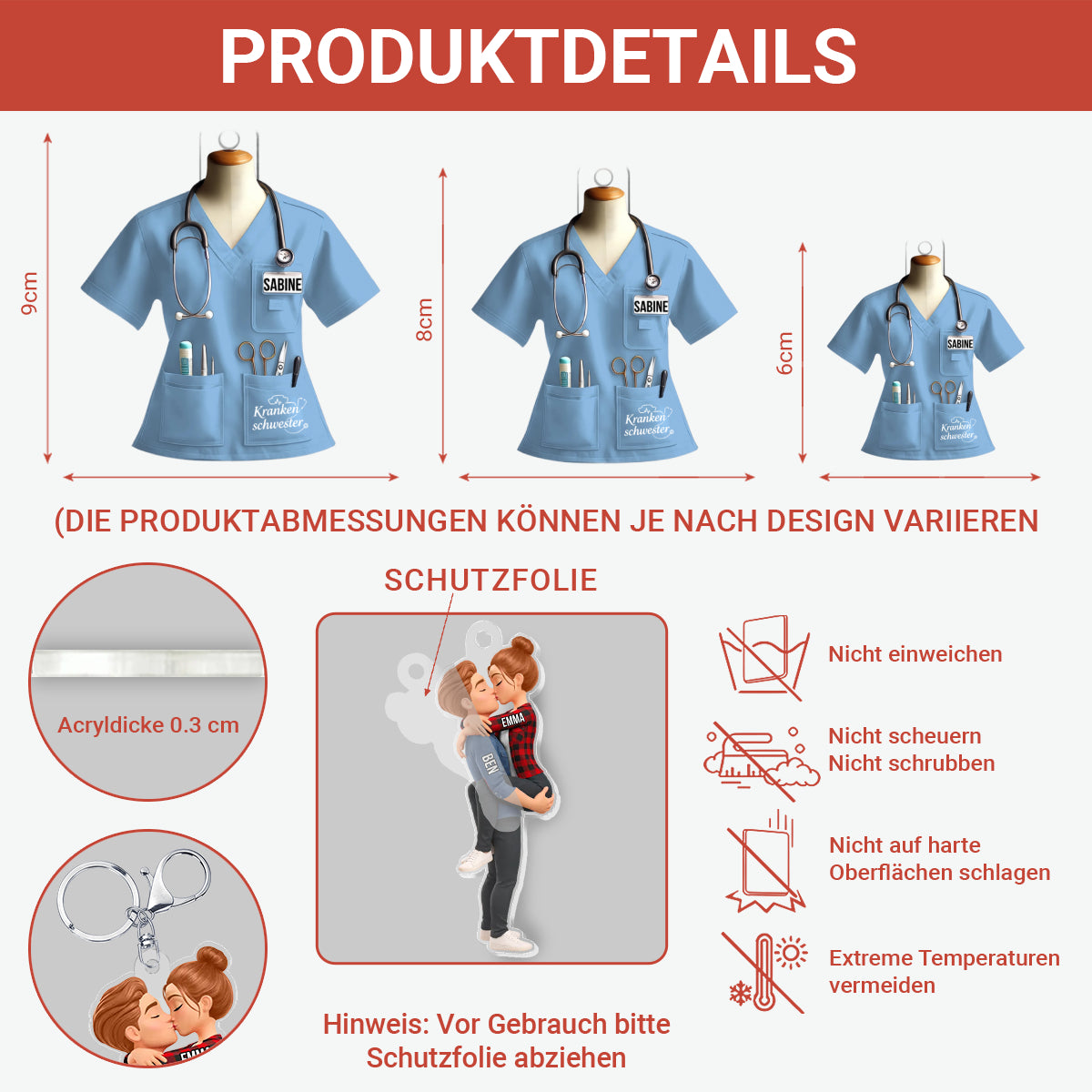 PersonalisierterAcryl SchlusselanhangerMitNamenGeschenkFurKrankenschwester_Altenpflegerin_Hebamme_Pflegekraft11