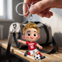 PersonalisierterFussball_PersonalisiertesGeschenkAcryl SchlusselanhangerFurFussballspieler