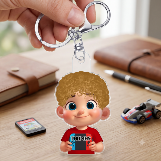 PersonalisierterGamer_PersonalisiertesGeschenkAcryl SchlusselanhangerFurGamer