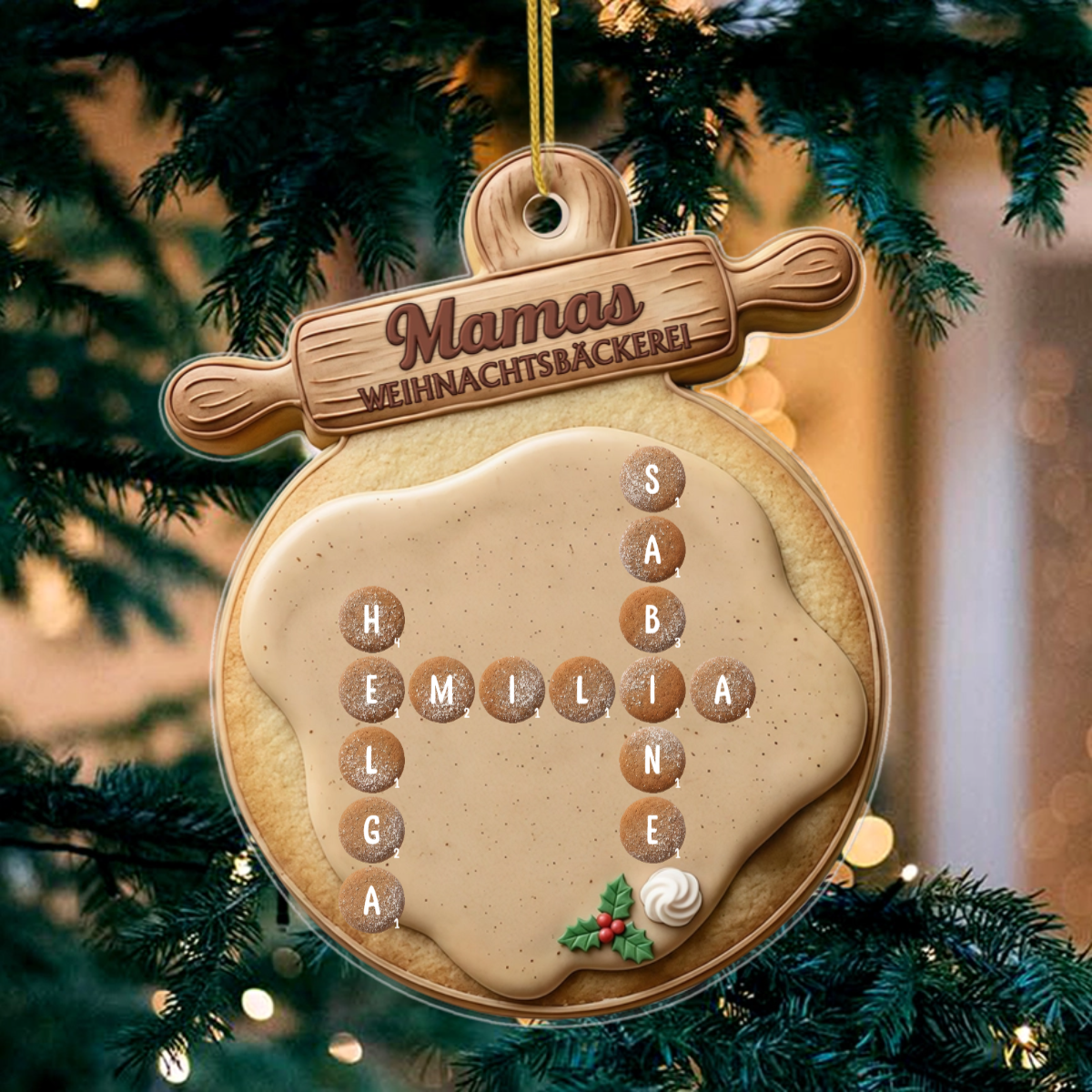 PersonalisierterKekseKreuzwortratselWeihnachtsschmuck PersonalisiertesGeschenkGeschenkFurMama_Oma_2