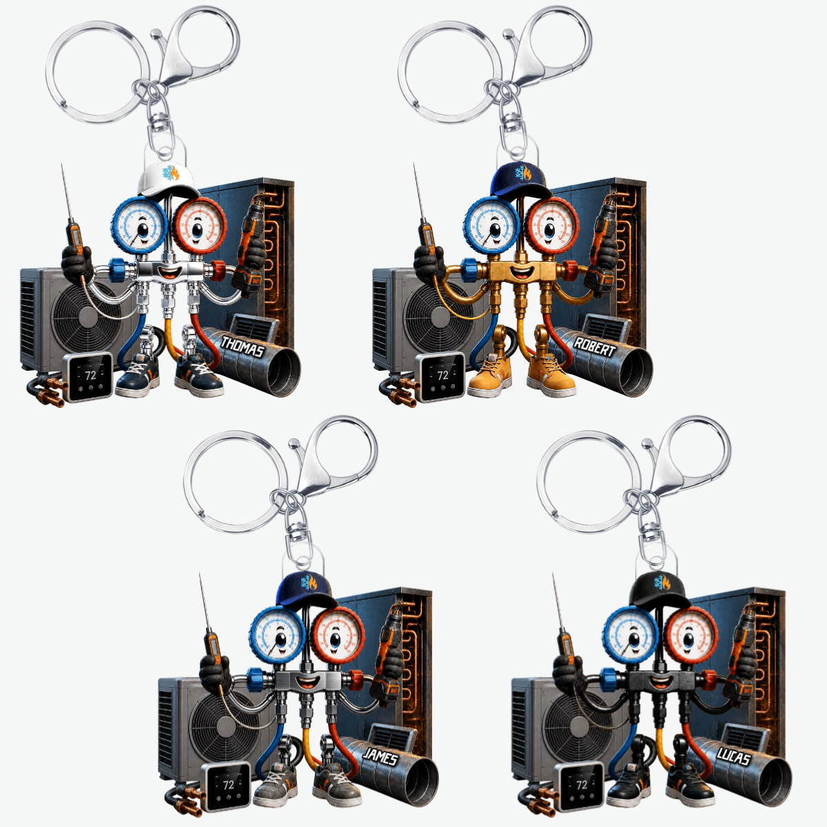 PersonalisierterKlima_Heizungstechniker_PersonalisiertesGeschenkAcryl SchlusselanhangerFurHandwerker_2