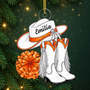 Personalisierter_Cowgirl Stiefel_Weihnachtsanh_nger_ _Personalisiertes_Geschenk_Acryl Anh_nger_F_r_Drill Team Mitglieder