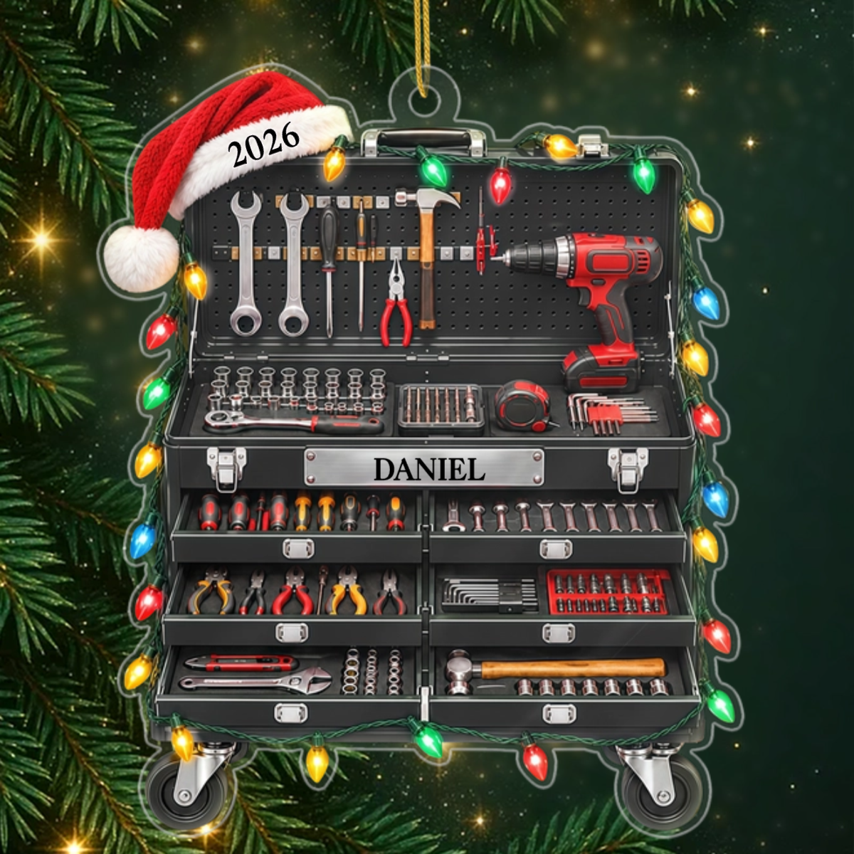 Personalisierter_Weihnachts Werkzeugkoffer_ _Personalisiertes_Geschenk_Acryl Christbaumschmuck_F_r_Mechaniker_V_ter_Und_Ehem_nner2