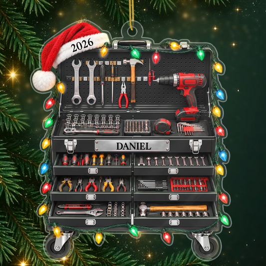 Personalisierter_Weihnachts Werkzeugkoffer_ _Personalisiertes_Geschenk_Acryl Christbaumschmuck_F_r_Mechaniker_V_ter_Und_Ehem_nner2