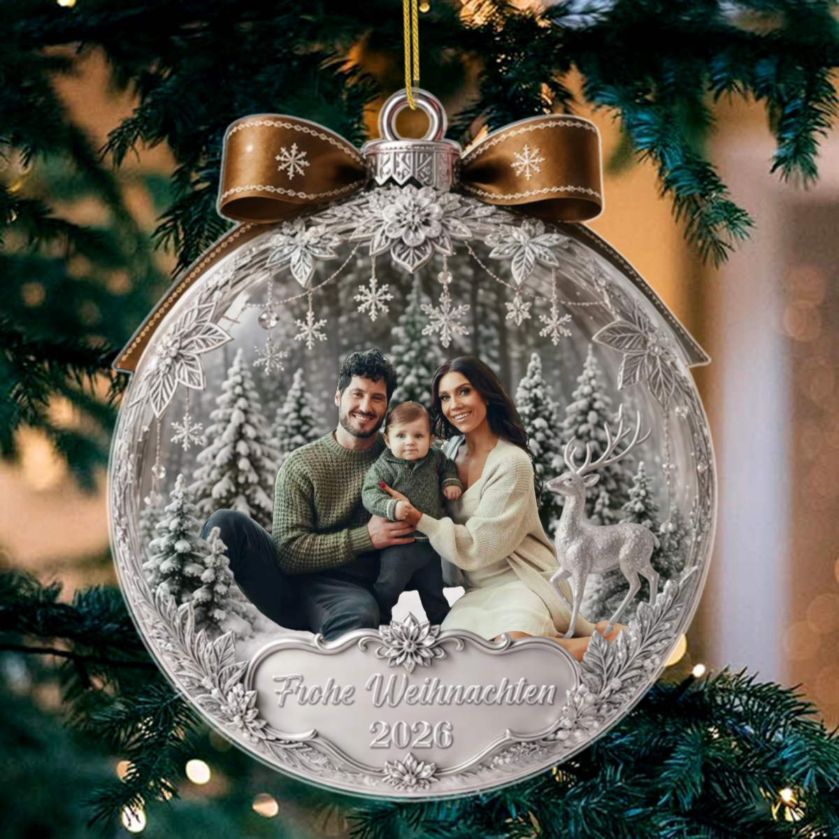 PersonalisiertesFoto_Familie_Weihnachten_Babyparty_PersonalisiertesGeschenkOrnamentFurFamilien