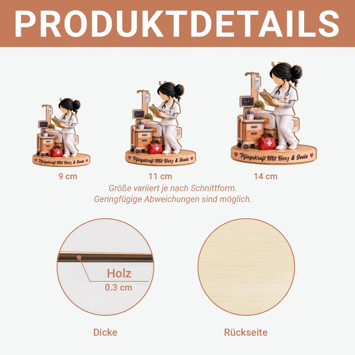 Pflegekraft_ _Personalisiertes_Geschenk___1 Schicht Holz Weihnachtsanhanger_Fur_Pflegekrafte