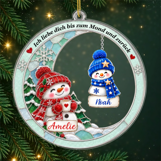 Schneemann Oma PersonalisiertesGeschenk_Acryl WeihnachtsanhangerFurOmas4