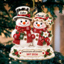 Schneemann Paar_Gemeinsam_Alt_Werden_Personalisiertes_Geschenk_ _Acryl Ornament_Zu_Weihnachten_Fur_Paare1