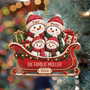SchneemannFamilieSchlitten_PersonalisierteGeschenkeAcrylOrnamentFurFamilie