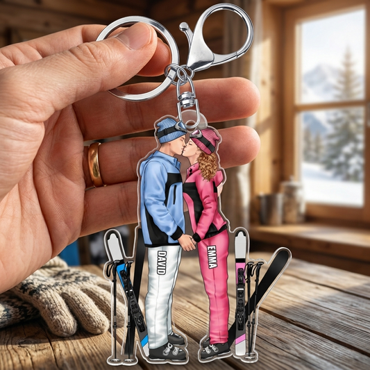 Ski PartnerFurImmer_PersonalisierteGeschenkideeAcrylSchlusselanhangerFurPaare