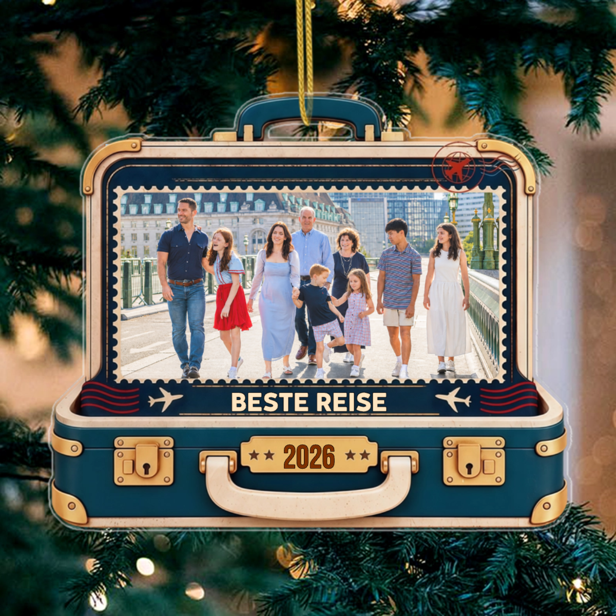 Sommerabenteuer PersonalisiertesGeschenk_Acryl WeihnachtsanhangerFurFamilien5