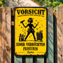 Vorsicht_Dieser_Bereich_Wird_Bewacht_Von_Einer_Verr_ckten_Friseurin_ _Personalisiertes_Geschenk_T_rschild_F_r_Friseure