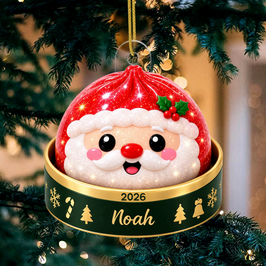 Weihnachts DumplingTeigtasche_PersonalisiertesGeschenkAcryl OrnamentFurKinder_Familie_2
