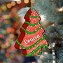 WeihnachtskuchenWunschname_PersonalisiertesGeschenkAcryl OrnamentFurFamilie